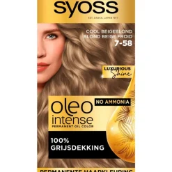 Clearance Syoss Oleo Intense 7-58 Cool Beigeblond/Blond Beige Froid