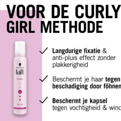 Clearance Taft Styling Curl Haarmousse 200 ML