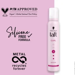 Clearance Taft Styling Curl Haarmousse 200 ML