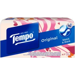 Discount Tempo Original Box 4 Laags Zakdoekjes 100 stuks