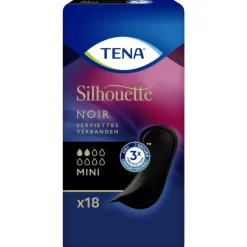 Sale Tena Silhouette Noir Mini Verbanden 18 stuks
