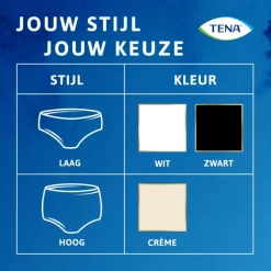 Outlet Tena Silhouette Plus High Waist Wegwerpbroekjes Crème L 8 stuks