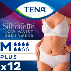 Discount Tena Silhouette Plus Wit Wegwerp Broekjes Low Waist M