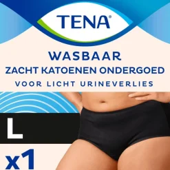 Hot Tena Wasbaar Ondergoed Zwart Maat L 1 stuk