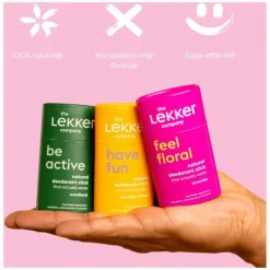 Clearance The Lekker Company Feel Floral Deodorant Stick 40 Gram