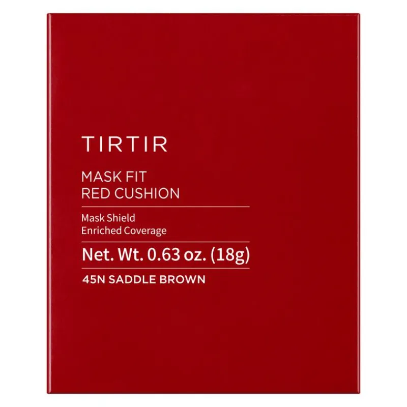 New TirTir Mask Fit Red Cushion Foundation 45N Saddle Brown 45N Saddle Brown