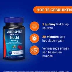 Hot Valdispert Night Time Natural Gummies 45 stuks