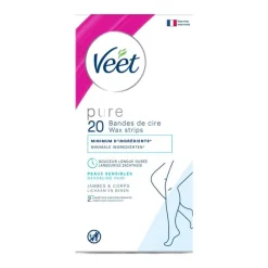 Best Veet - Pure - Koude Wasstrips Benen 20 st