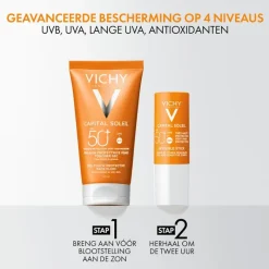 Clearance Vichy Capital Soleil Dry Touch Zonnecrème Gezicht SPF50 50 ML