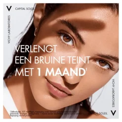 Clearance Vichy Capital Soleil ZonbeschermendWater Bruine Teint SPF50 200 ML