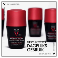 Discount Vichy Homme Clinical Control 96U Deodorant Roller 50 ML