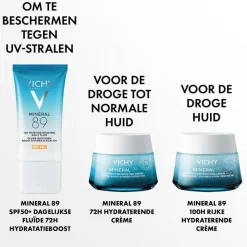 Clearance Vichy Mineral 89 72U Hydraterende Fluide SPF50+ 50 ML