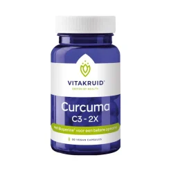Vitakruid Curcuma C3-2X Vegan Capsules 30 stuks