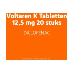 Clearance Voltaren K 12,5 MG Pijnstiller Filmomhulde Tabletten Diclofenac-Kalium 20 stuks