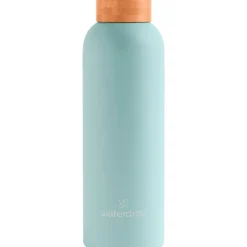 Outlet Waterdrop Thermo Steel RVS Drinkfles 600 ML Pastel Turqoise