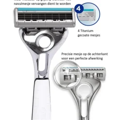 Online Wilkinson Sword Quattro Essential 4 Sensitive Scheersysteem
