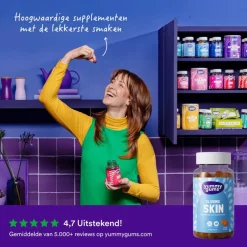 Outlet Yummygums Glowing Skin Gummies Suikervrij 60 stuks